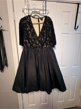 torrid Black Lace V-Neck Cocktail Dress